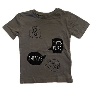 Cool Kids Graphic Tee in Charcoal